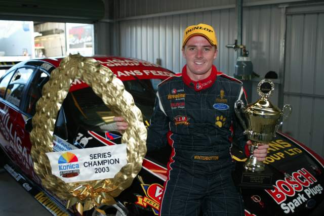 Mark Winterbottom took the 2003 title with SBR