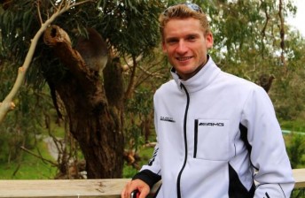 thumb Maro Engel checked out the Island prior to practice