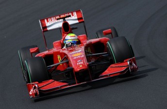 Felipe Massa in his Ferrari F60