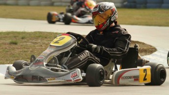 dicinoski Matt Dicinoski in the kart that he will share with Tony D