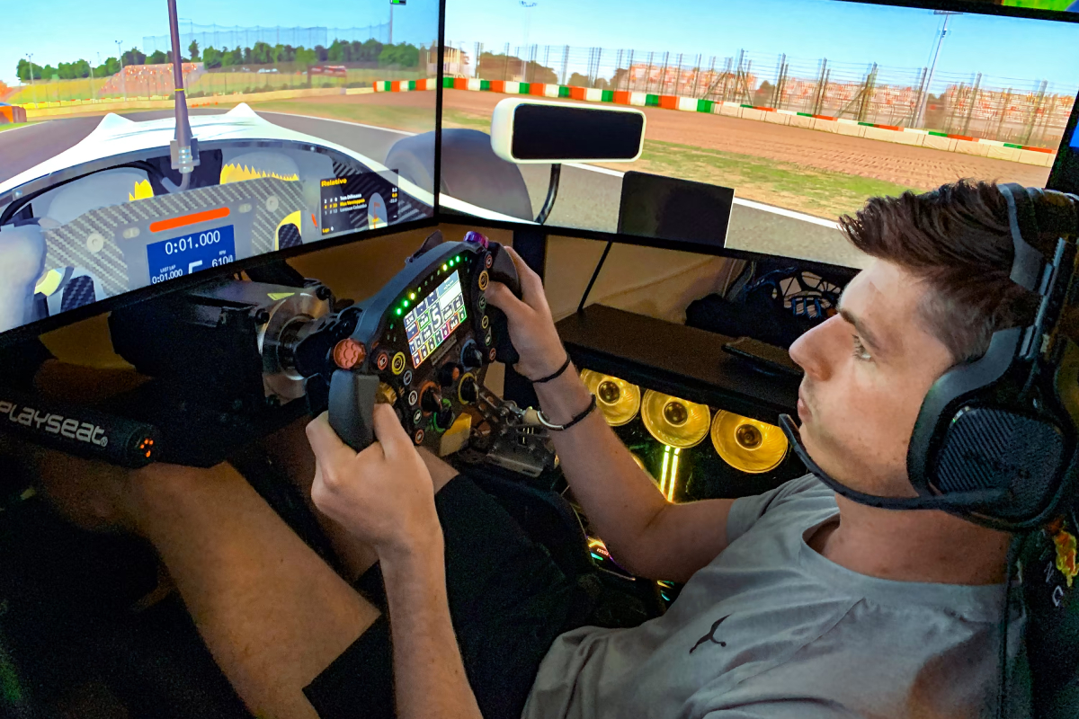 Verstappen installs sim racing rig on private jet 