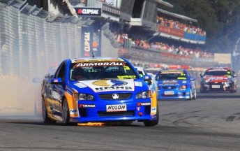 Cameron McConville drove the SAGE Holden V8 Ute with Gary Baxter at Adelaide, but mechanical issues robbed them of a genuine chance in the event