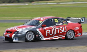 Scott McLaughlin in his new-look #93 Fujitsu Racing Falcon
