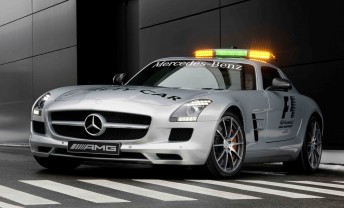 The Mercedes Benz Safety Car SLS that will lead this year