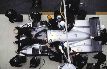 Michael Schumacher and Karl Wendlinger were part of Mercedes Junior program – pictured here driving in its Sportscar team