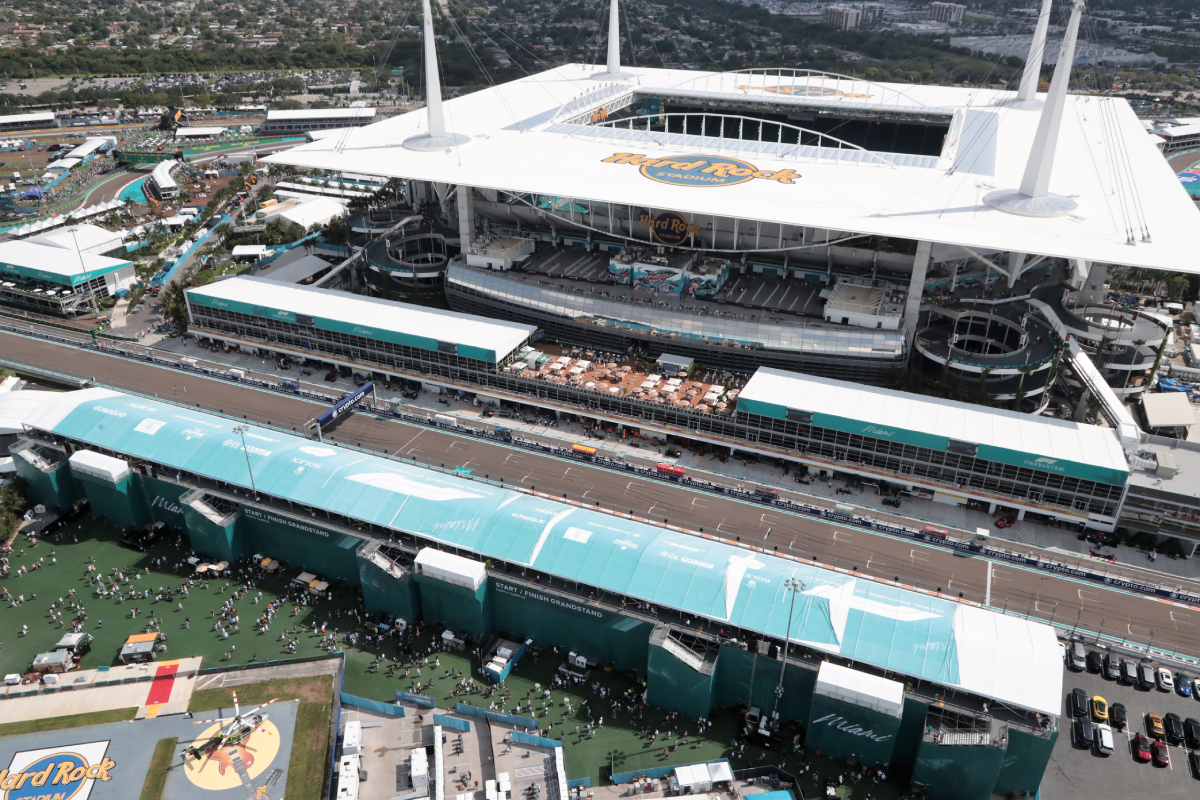 Organisers have added more grandstands to the Miami F1 circuit