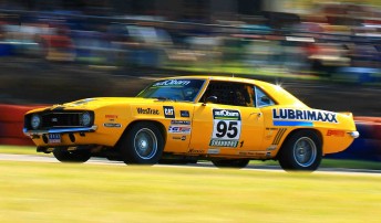 Andrew Miedecke in his Touring Car Masters Camaro
