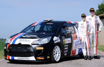 Molly Taylor with co-driver Seb Marshall and the BP Racing DS3