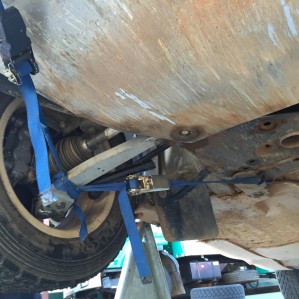 Taylor needed some enginuity to make it through to the finish