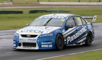 Gianni Morbidelli in the Triple F Racing Ford Falcon