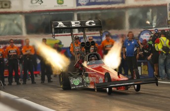 Darren Morgan during the run that proved crucial to his third ANDRA Top Fuel Title