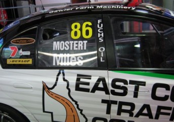 Chaz Mostert even got his name on the window for his V8 test