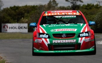 The Castrol Commodore that Paul Morris will drive in the first round at Abu Dhabi, replacing Greg Murphy