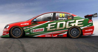 The side angle of the #51 Castrol EDGE Commodore VE that Greg Murphy will drive in 2010