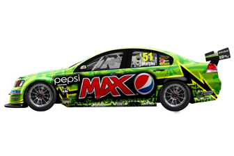 The green look that Greg Murphy will start the 2012 V8 Supercars season in