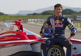 Australian Mark Webber tested a GP3 car yesterday at Paul Ricard