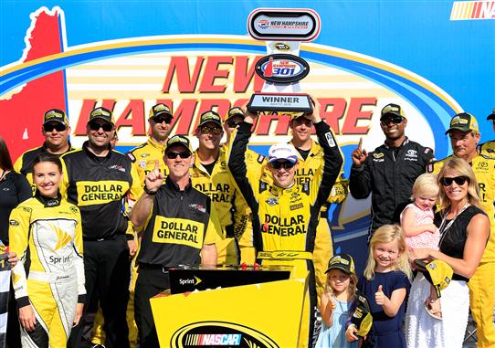 Kenseth celebrates his second-straight win at the 