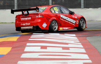 Steve Owen won both races in the first round of the Fujitsu V8 Series at Adelaide