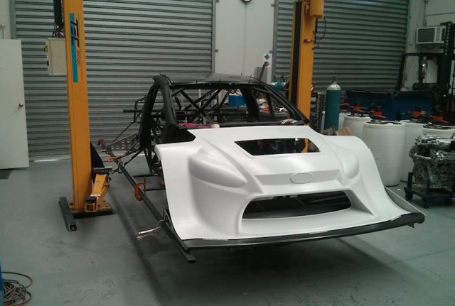The car taking shape at Pace Innovations