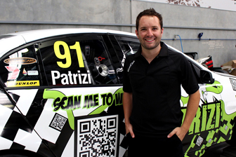 Michael Patrizi with his special Sandown testing livery