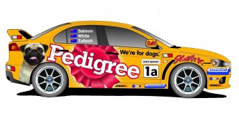 Damien White, Rod Salmon and new co-driver Inky Tulloch will drive the #1 Pedigree Petfoods Mitsubishi Evo at Bathurst this weekend