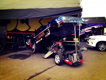 The Funny Cars will be in action this afternoon