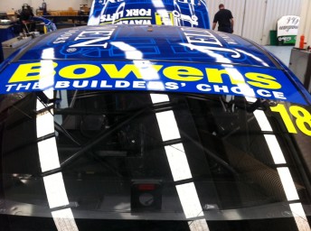 #18 Alex Davison Falcon adds new windscreen backer