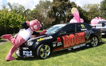 The Rock Racing Commodore at the charity event