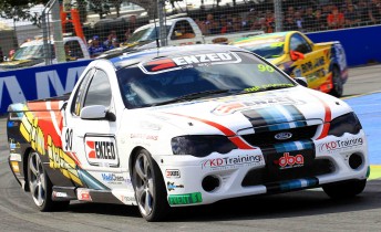Chris Pither competing in the NZ V8 Ute recently