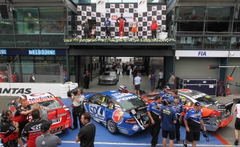 The podium at the Australian Grand Prix this year