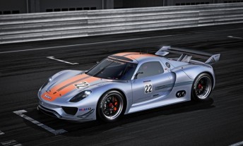 The Porsche 918 RSR as it would look on-track