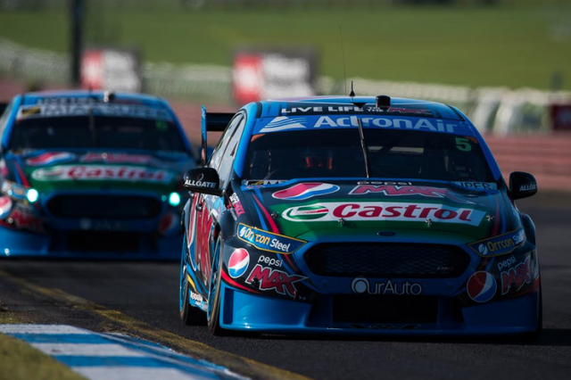 Winterbottom and Mostert made minor contact on the final lap