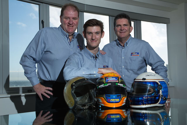 Pirtek Team Murray creator Bretty Murray, driver Matthew Brabham and Pirtek