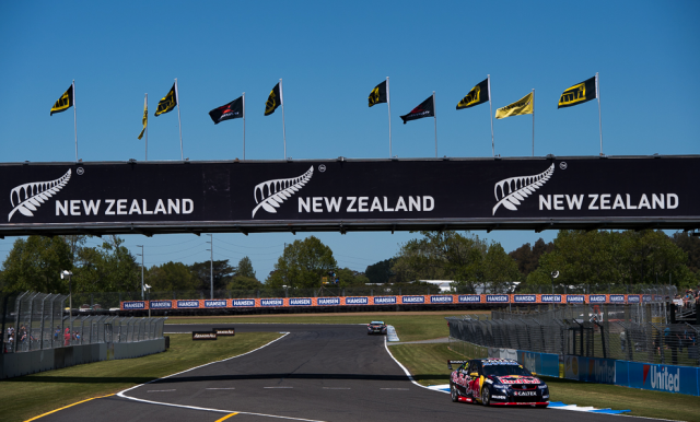 Supercars action at Pukekohe