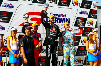 The Race 13 podium