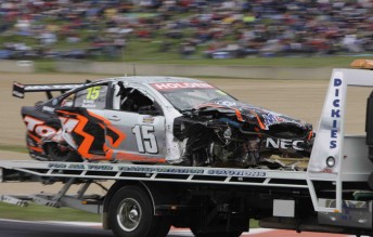 Paul Radisich was involved in a heavy crash at Bathurst in 2008, just a day after the Paul Weel/Chris Pither accident (featured in YouTube video below)