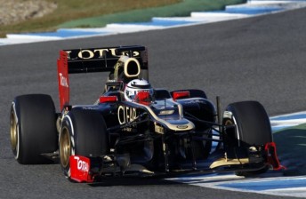 Raikkonen in the new Lotus E20