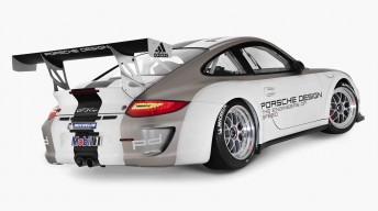 The rear three quarter of the 2011-spec GT3 Cup Car