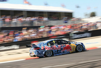 Whincup and Dumbrell finished an eventual fifth