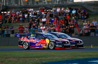 Van Gisbergen takes the lead from Whincup on the penultimate lap