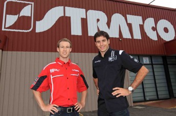 David Reynolds with his new team-mate and boss Rick Kelly