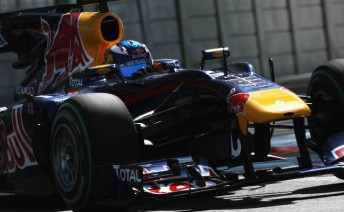 Daniel Ricciardo at the rookie F1 test at Abu Dhabi