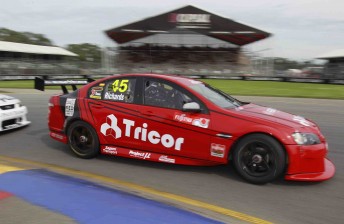 Jason Richards won Race 2 of the Fujitsu V8 Series at the Clipsal 500 Adelaide