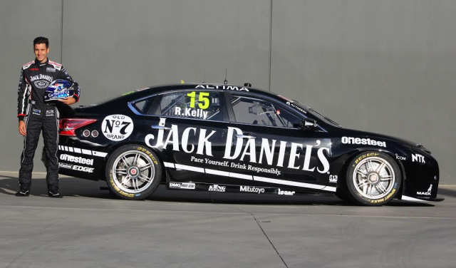 Rick Kelly with the Perkins Holden-inspired Jack Daniel