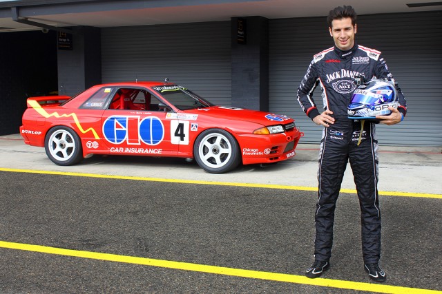 Rick Kelly with the GIO GT-R at Sydney Motorsport Park