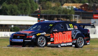 Jason Bargwanna edged out Kelly Racing team-mate on Day 1 of V8 Supercar competition at the first official test day today
