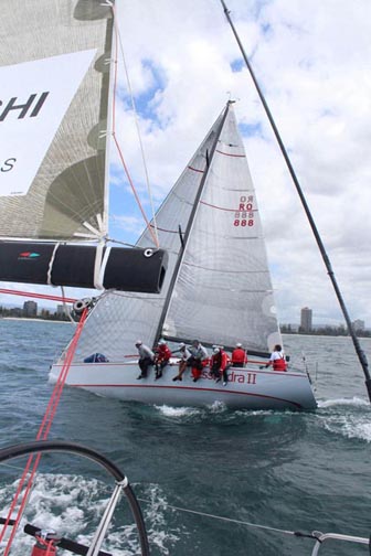 roland sailing Roland Dane and his crew aboard Jezzandra II