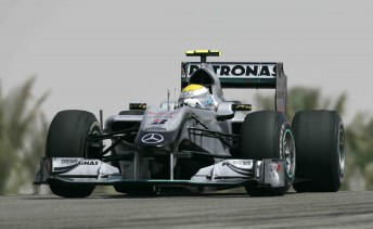 Nico Rosberg was fastest at the end of the first day in Bahrain