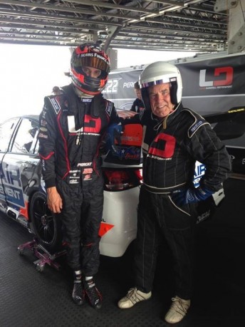 Rosenberg went for a hotlap with Percat at the recent AGP meeting. pic via facebook