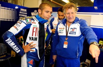 Fiat Yamaha duo Valentino Rossi and Jeremy Burgess